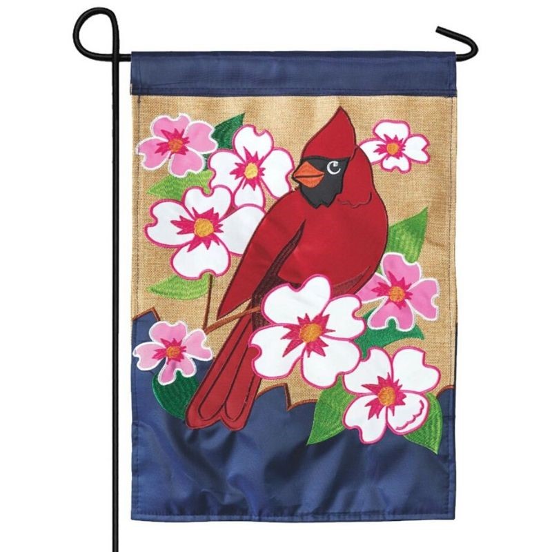 Cardinal Dogwood Garden Flag